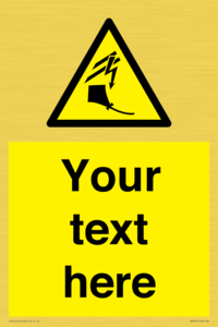 Custom warning kite flying near powerlines